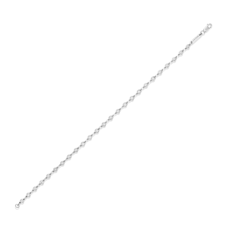 Capri Dreaming® Diamond Dot Link Bracelet | 18K White Gold