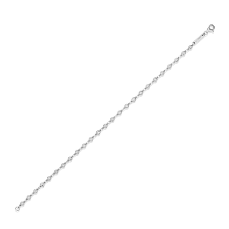Capri Dreaming® Diamond Dot Link Bracelet | 18K White Gold