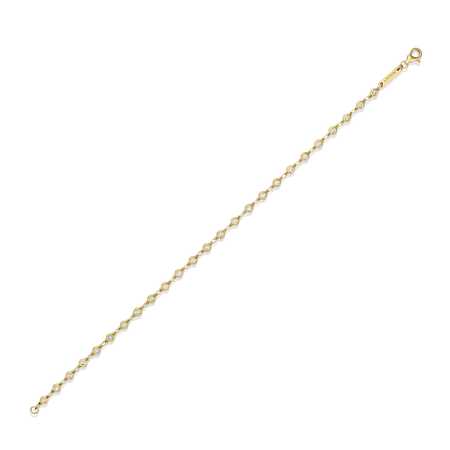 Capri Dreaming® Diamond Dot Link Bracelet | 18K Yellow Gold