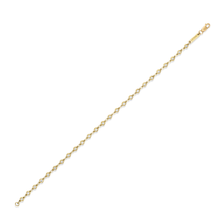Capri Dreaming® Diamond Dot Link Bracelet | 18K Yellow Gold