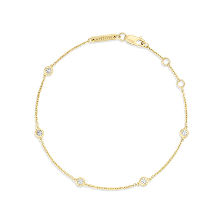 Capri Dreaming® Dot Chain 0.17ct Bracelet | Yellow Gold