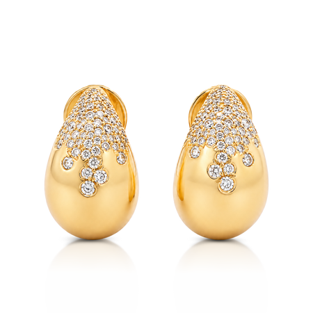 Capri Dreaming® Tide Diamond Earrings | 18K Yellow Gold