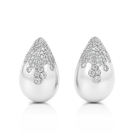 Capri Dreaming® Rain Diamond Earrings | 18K White Gold
