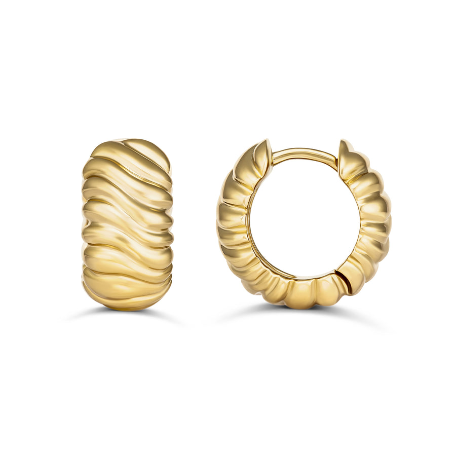 Capri Dreaming® Rope Hoop Earrings | 18K Yellow Gold