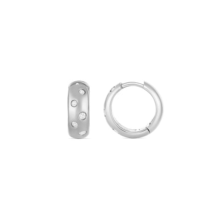 Capri Dreaming® Pebble Huggies Medium | White Gold
