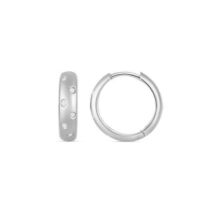 Capri Dreaming® Pebble Huggies Large | White Gold