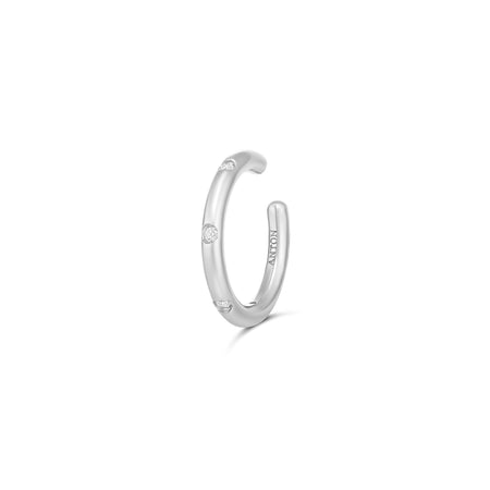 Capri Dreaming® Pebble Ear Cuff Small | White Gold