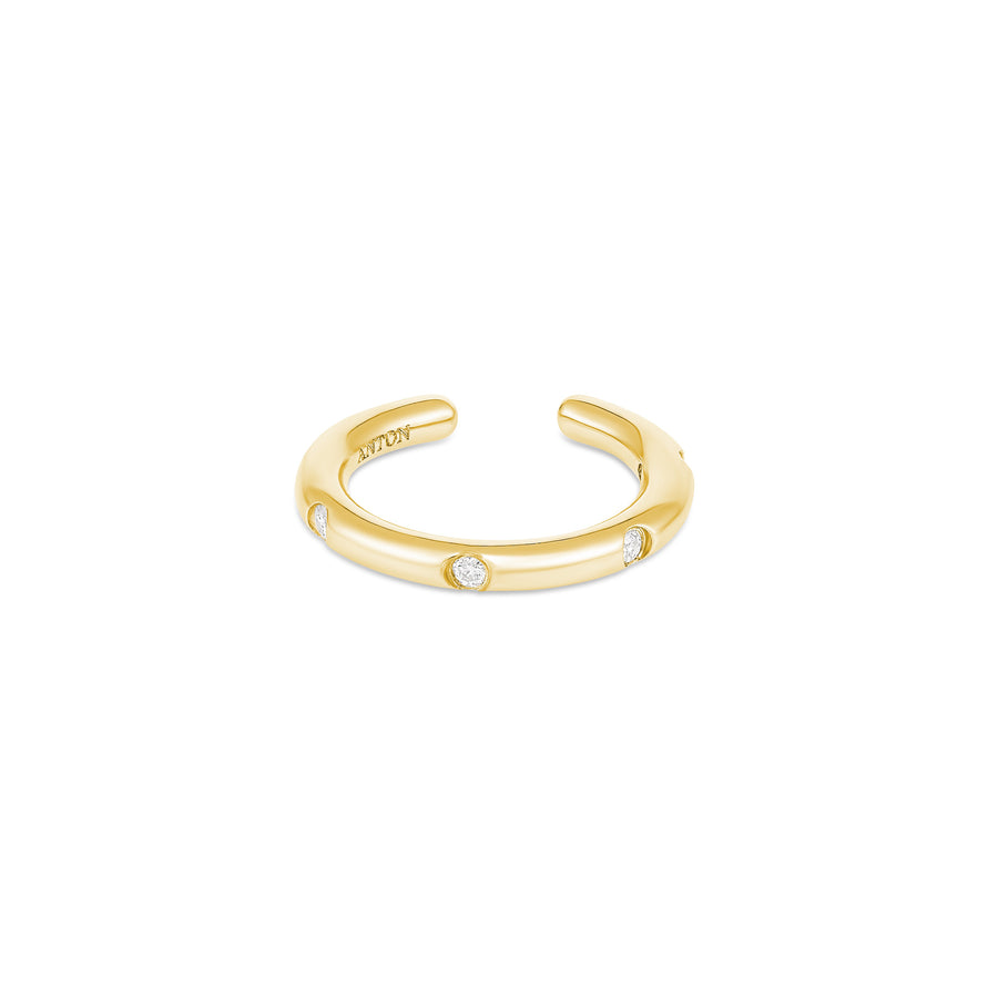 Capri Dreaming® Pebble Ear Cuff Medium | White Gold