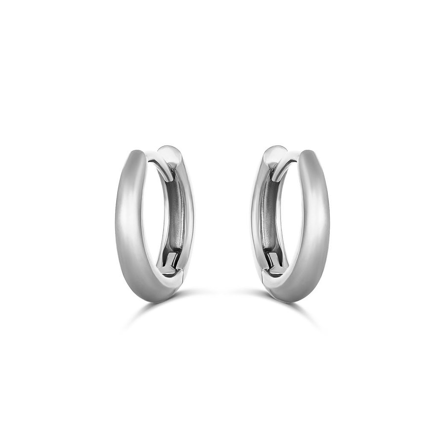 Capri Dreaming® Solid Hoops 12mm | White Gold