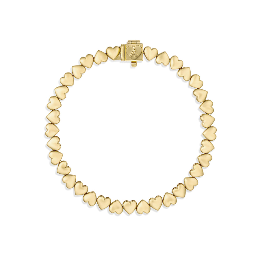 Capri Dreaming® Golden Heart Tennis Bracelet | 18K Yellow Gold