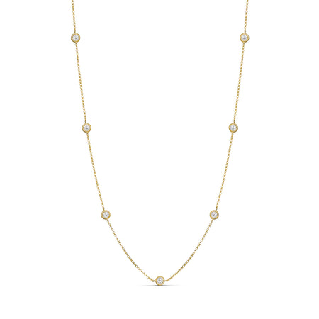 Capri Dreaming® Dot Chain 1.00CT Necklace | 18K Yellow Gold