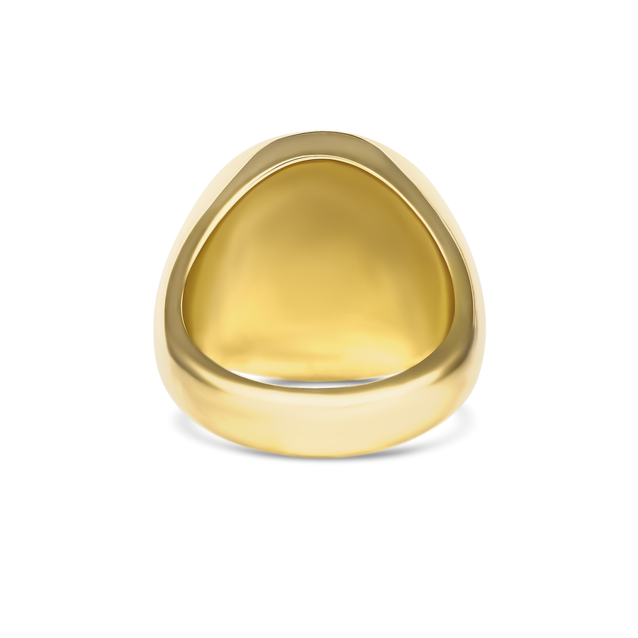 Capri Dreaming® Capella Diamond Signet Ring | 18K Yellow Gold