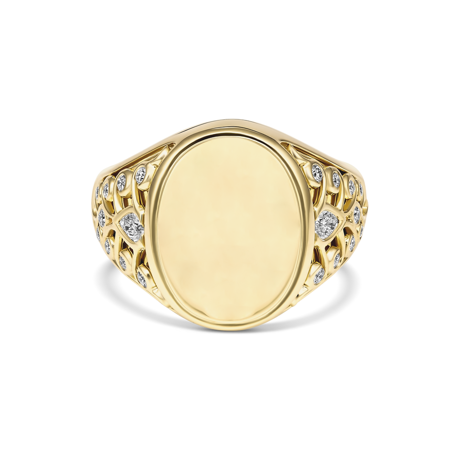 Capri Dreaming® Bold Crest Signet Ring | 18K Yellow Gold