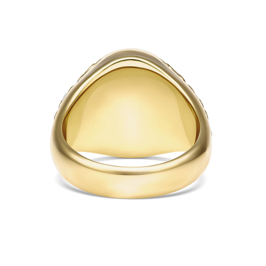 Capri Dreaming® Bold Crest Signet Ring | 18K Yellow Gold