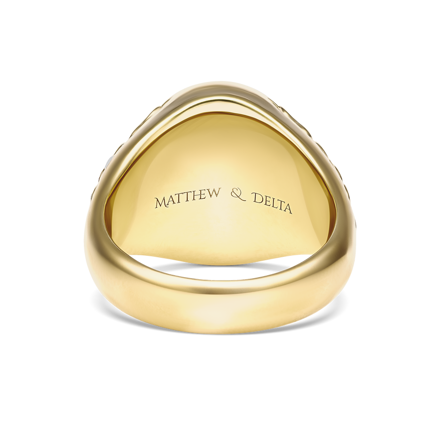 Capri Dreaming® Bold Crest Signet Ring | 18K Yellow Gold