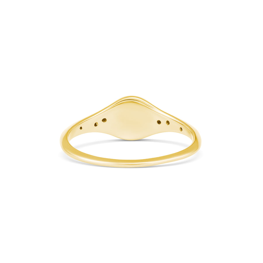Capri Dreaming® Pebble Diamond Signet Ring | Yellow Gold