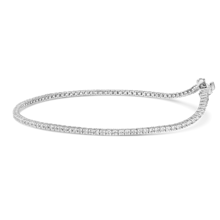 Promotional Finds Classic 1.00ct Natural Diamond Tennis Bracelet | 18K White Gold