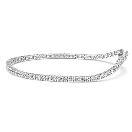 Promotional Finds Classic 3.15ct Natural Diamond Tennis Bracelet | 18K White Gold