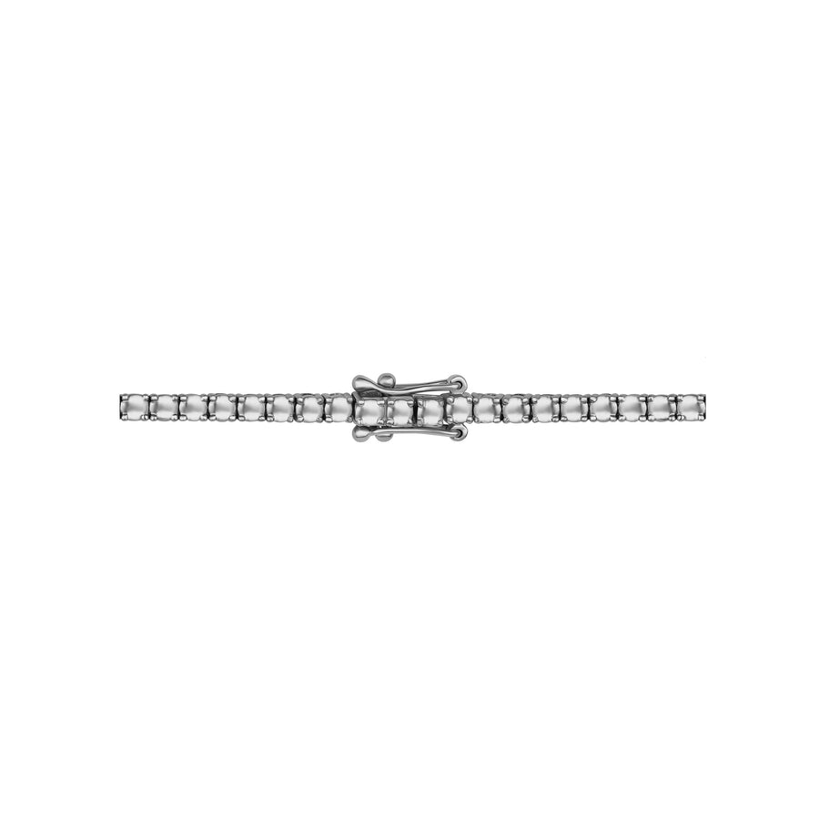 Promotional Finds Half Eternity Round Brilliant Cut Diamond Tennis Bracelet | 18K White Gold