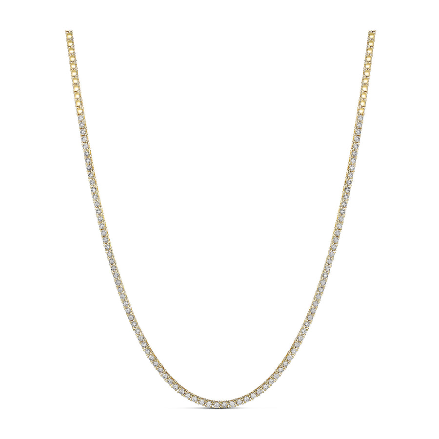 Promotional Finds Half Eternity Diamond Tennis Necklace | 18K Yellow Gold