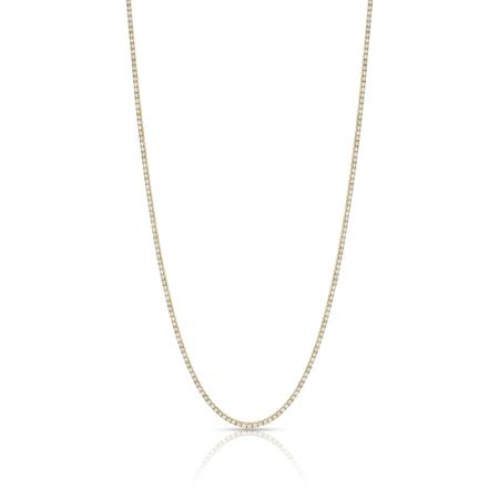Promotional Finds Natural Diamond Tennis Necklace | 18K Yellow Gold