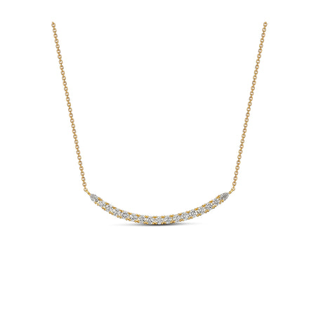 Classic Waterfall Diamond Necklace | Yellow Gold