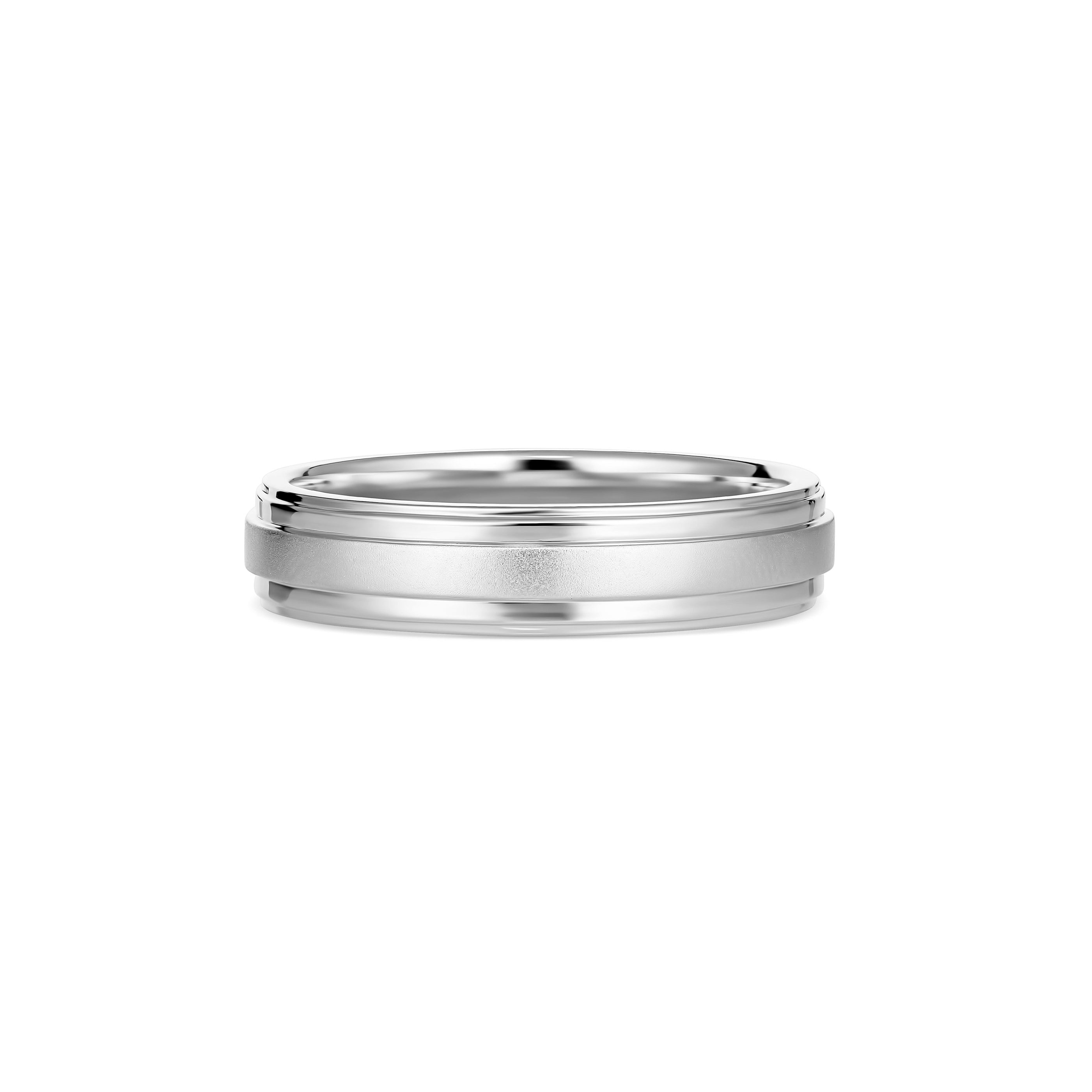 Eternal Men's Wedding Ring | White Gold - CR35544-PLAIN5.0MM-WG - ANTON ...