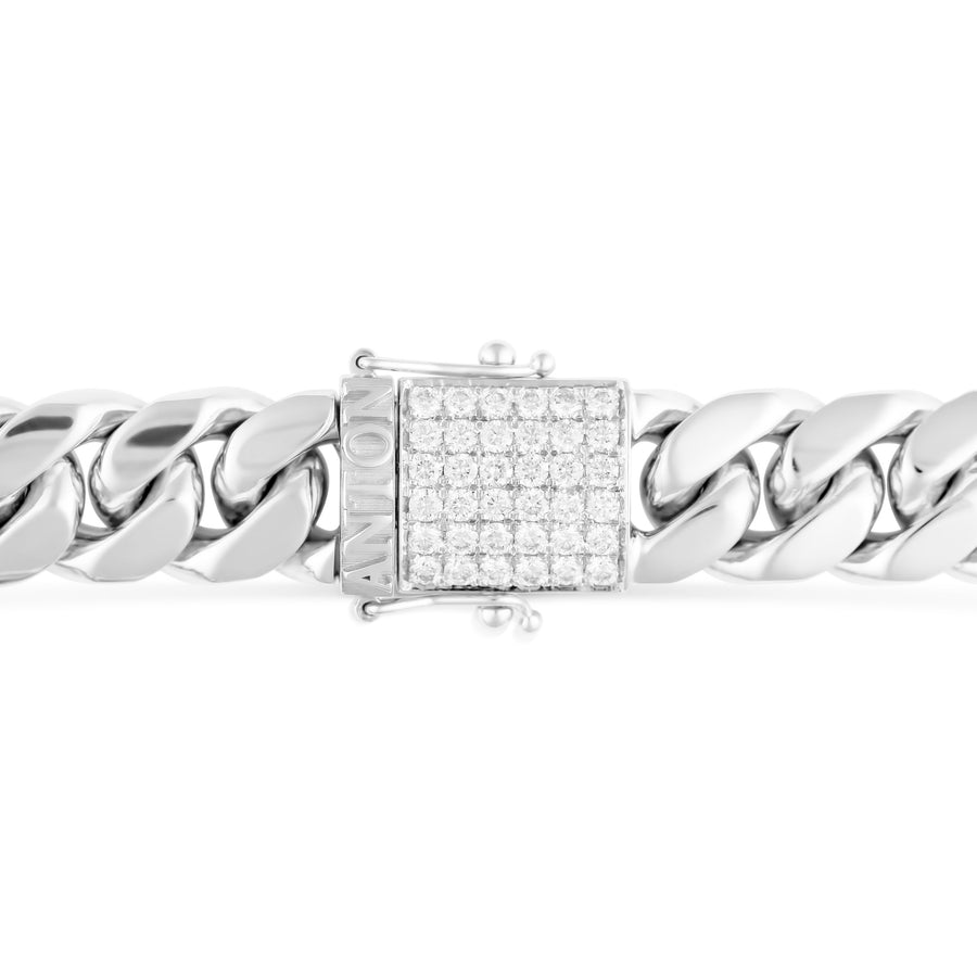 Cuban Link Bracelet | 18k White Gold