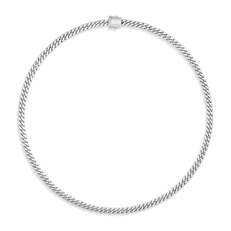 Men's Cuban Link Chain | 18K White Gold