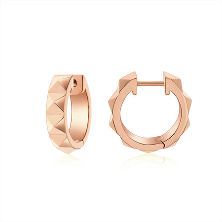 R.08® Edge Hoops | Rose Gold