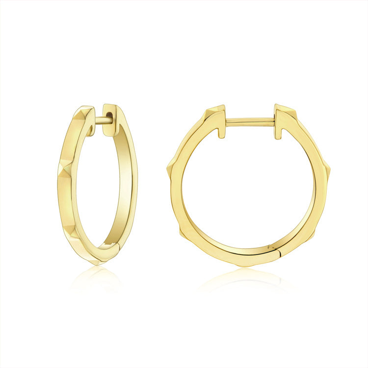 R.08™ Mode Hoops | Yellow Gold