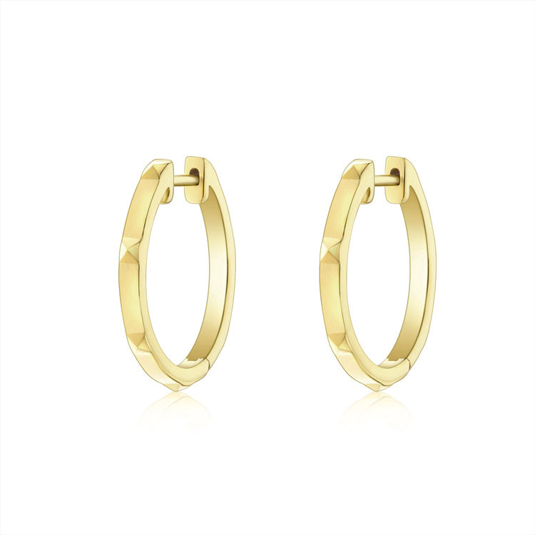 R.08™ Mode Hoops | Yellow Gold