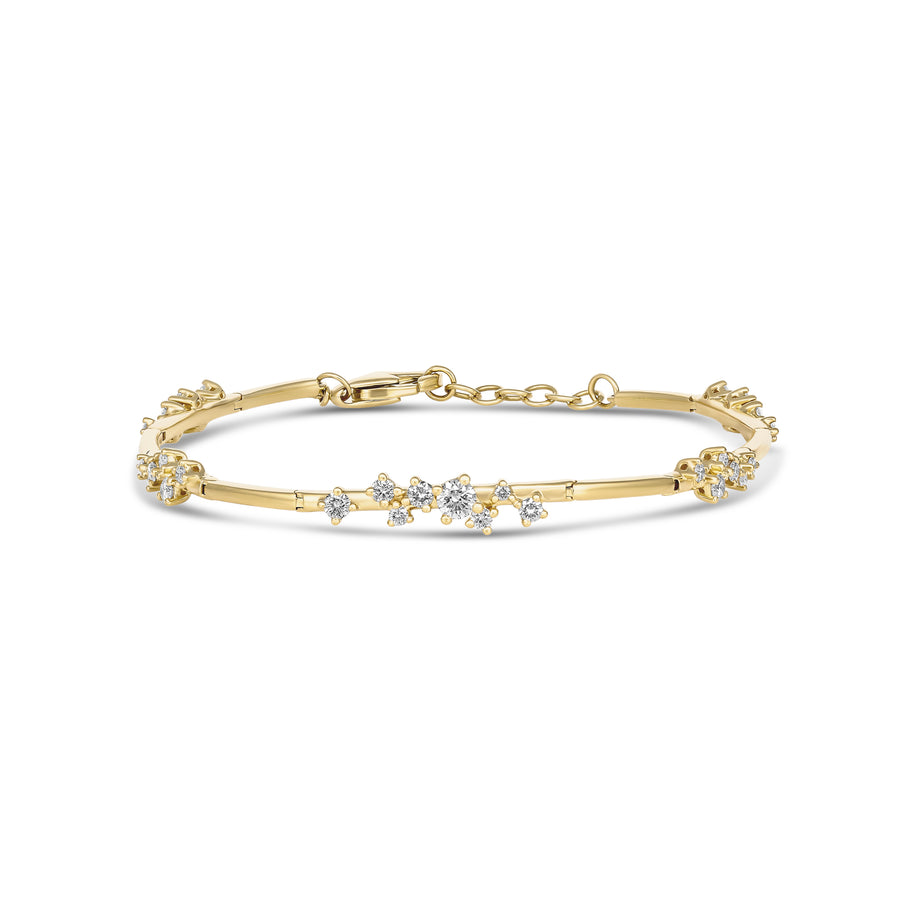 Galaxy Atlas Diamond Link Bracelet | 18K Yellow Gold