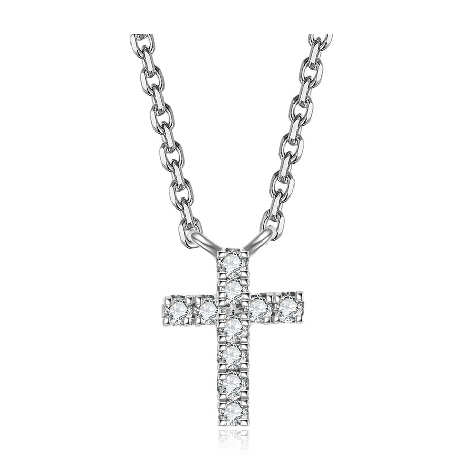 Icon Cross Pendant Necklace | Yellow Gold