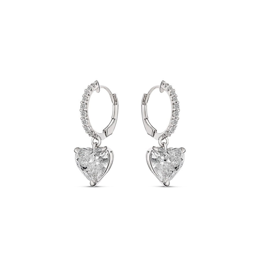 Hot Rocks® Collection Heart Shaped Diamond Drop Earrings