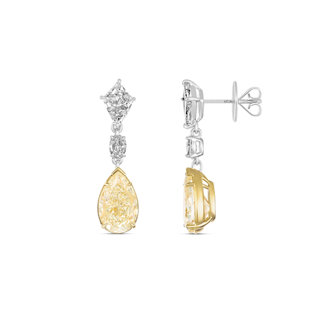 High Jewellery Hello Yellow® White and Yellow Natural Diamond Drop Earrings