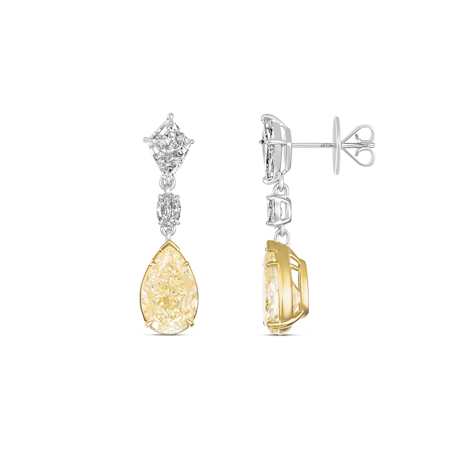 High Jewellery Hello Yellow® White and Yellow Natural Diamond Drop Earrings