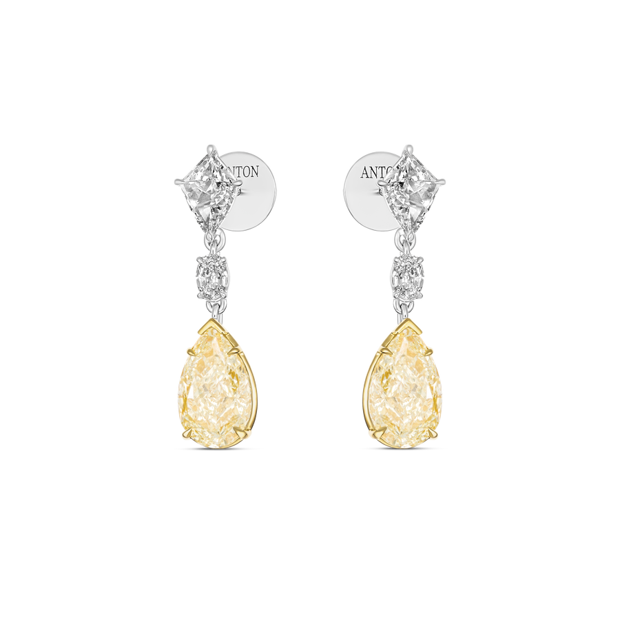High Jewellery Hello Yellow® White and Yellow Natural Diamond Drop Earrings