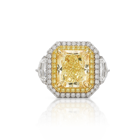 Hello Yellow Evangelina Ring | Platinum and 18K Yellow Gold