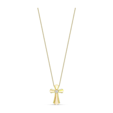 Little Rocks® Cross Pendant Necklace | 18K Yellow Gold