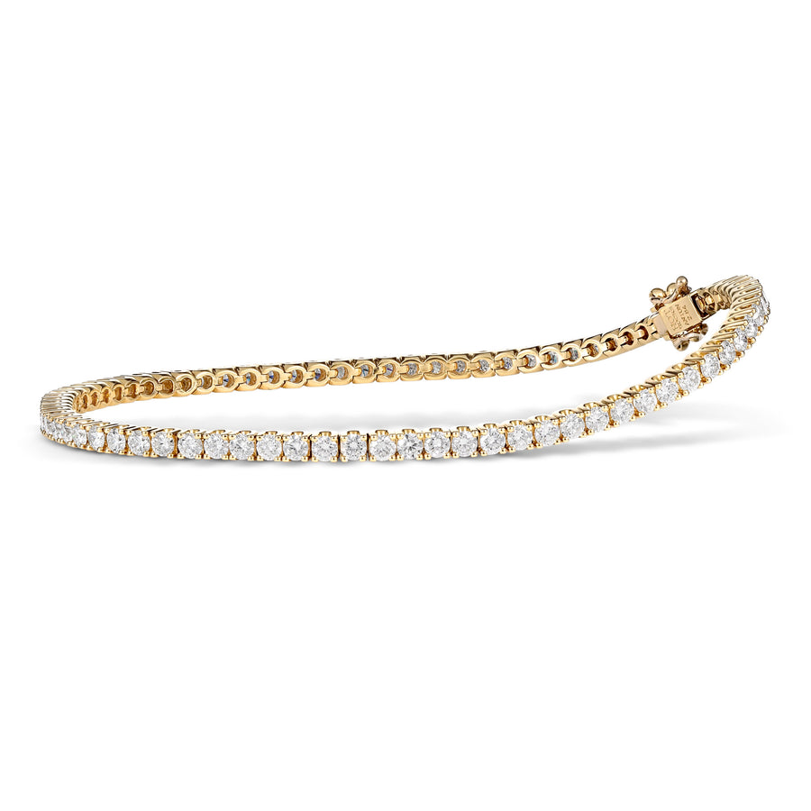 Vivid Tennis Diamond Bracelet | 18K White Gold