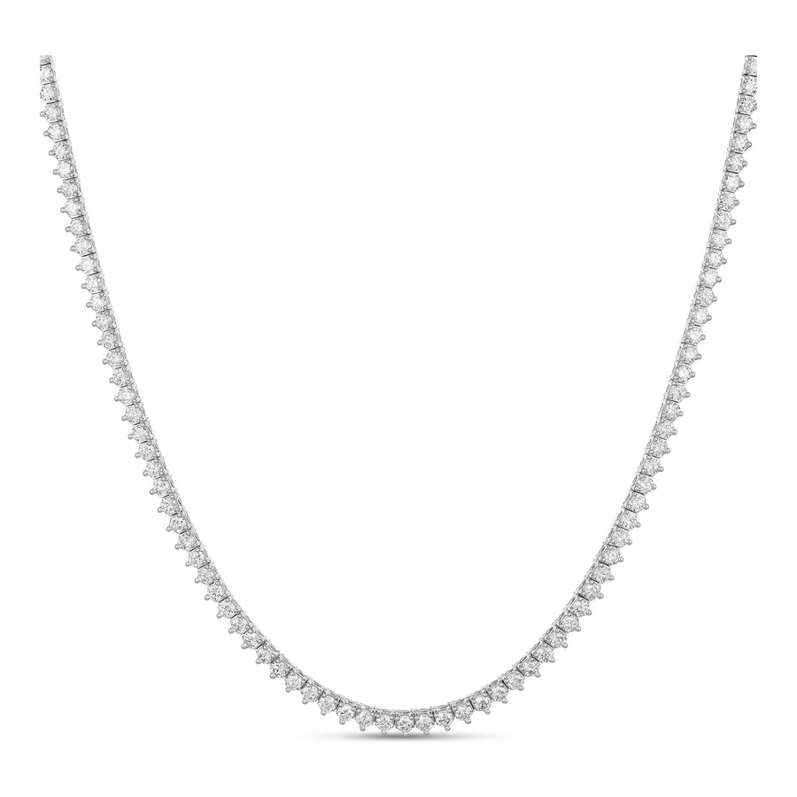 Aura Tennis Necklace 5.37ct - 5.57ct | White Gold