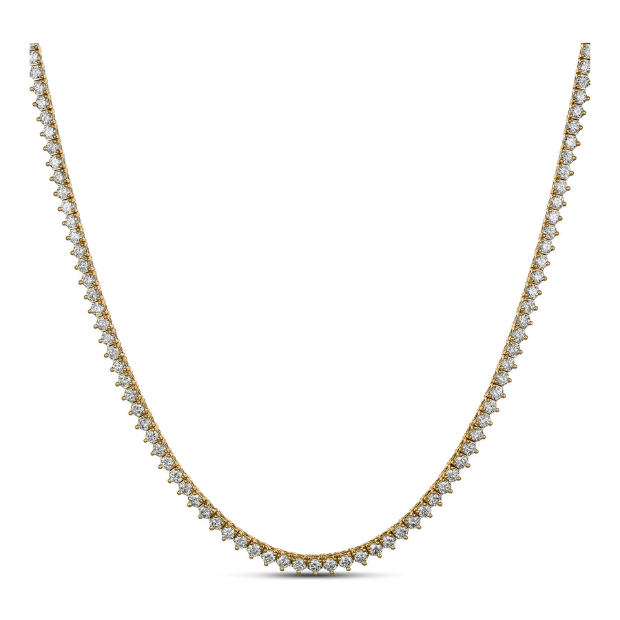 Aura Tennis Necklace 5.37ct - 5.57ct | Yellow Gold