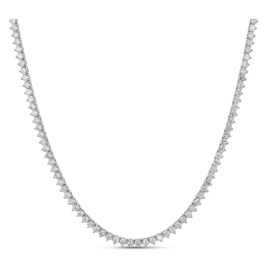 Aura Tennis Necklace 8.50ct | White Gold