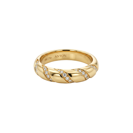 Capri Dreaming® Twist Diamond Ring | 18K Yellow Gold