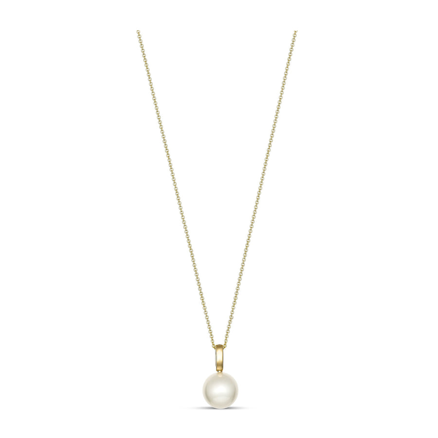 Classic Pearl Pendant Necklace | 18K Yellow Gold