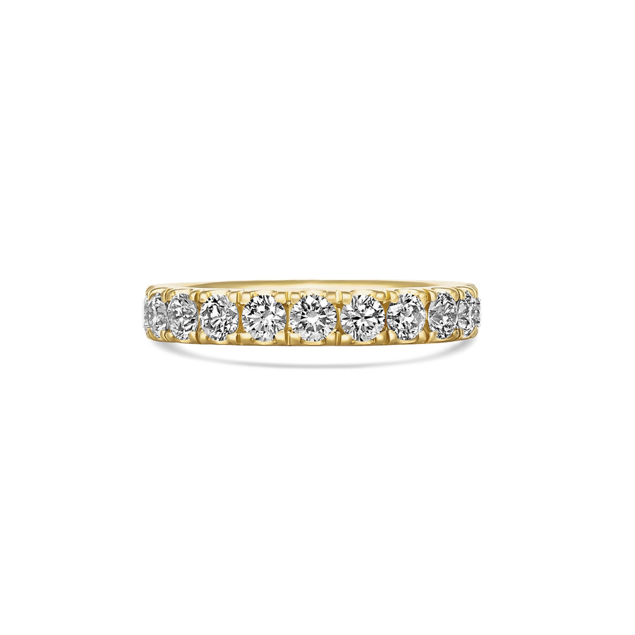 Wedding Lux Round Brilliant Cut Diamond Ring | 18K Yellow Gold