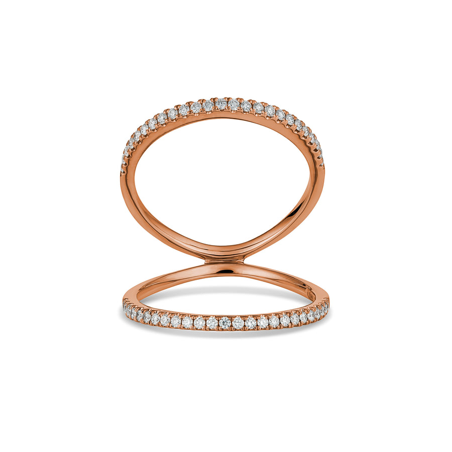 Capri Dreaming® Arco Diamond Split Ring | Rose Gold