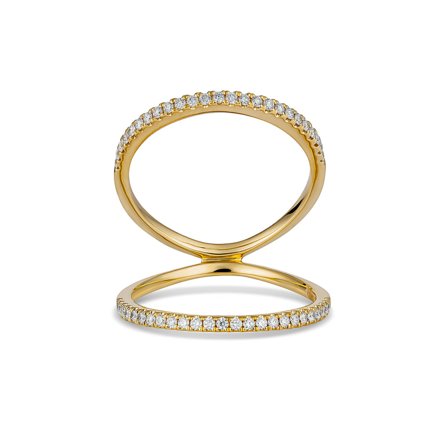 Capri Dreaming® Acro Diamond Split Ring | Yellow Gold
