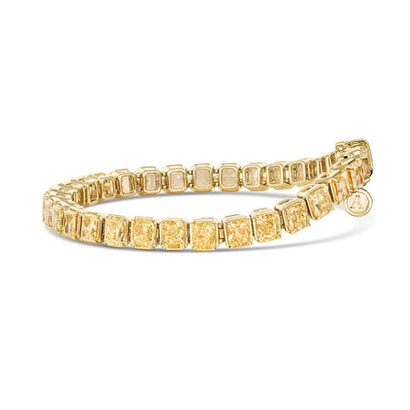 Riviera Luminous Radiant cut Fancy Yellow Diamond Bracelet